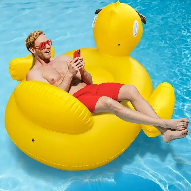 Matelas gonflable canard géant – Flotteur piscine enfant adulte