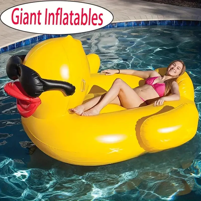 Matelas gonflable canard géant – Flotteur piscine enfant adulte