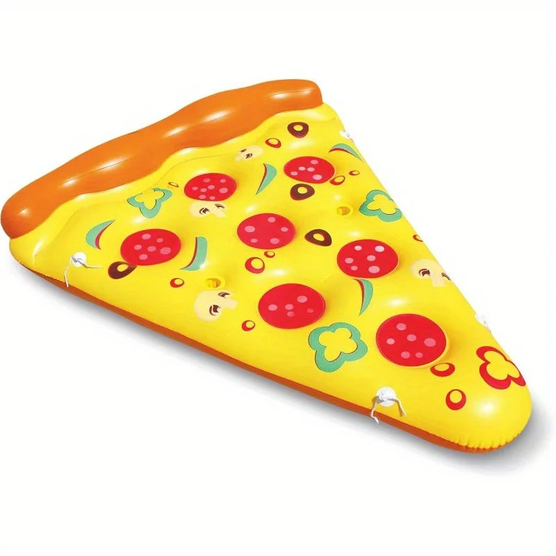 Bouée Pizza Géante Gonflable – Flotteur piscine fun adulte