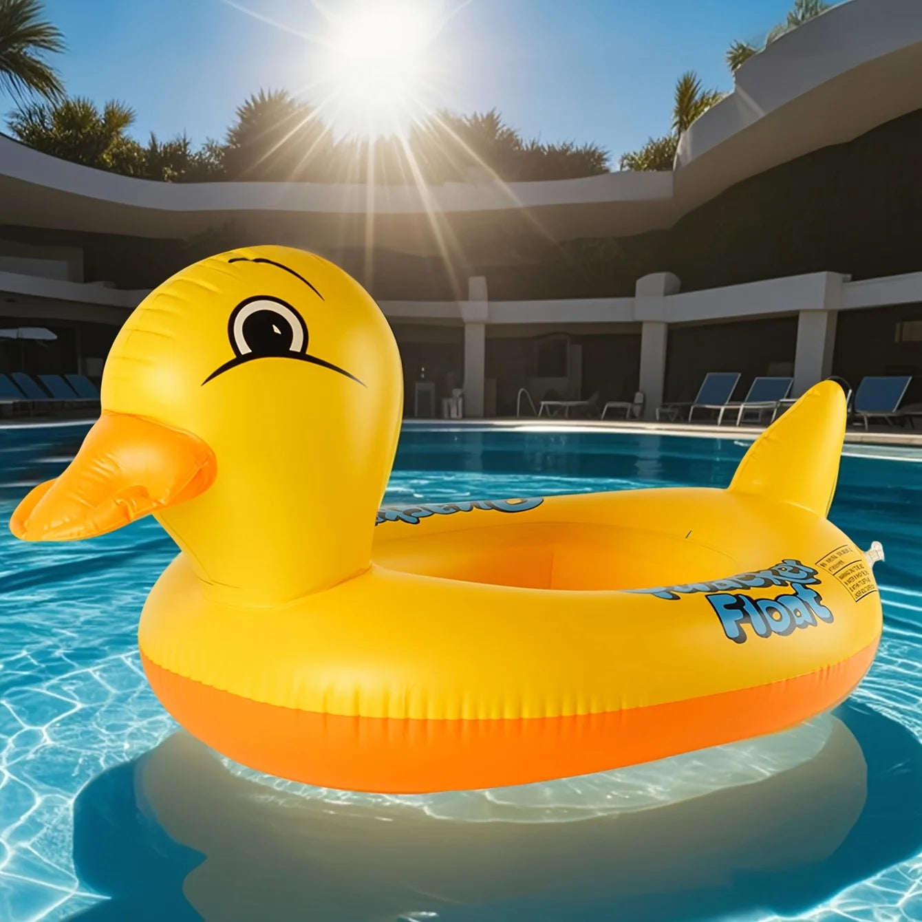 Bouée Canard Gonflable avec siège de sécurité – Flotteur piscine enfant