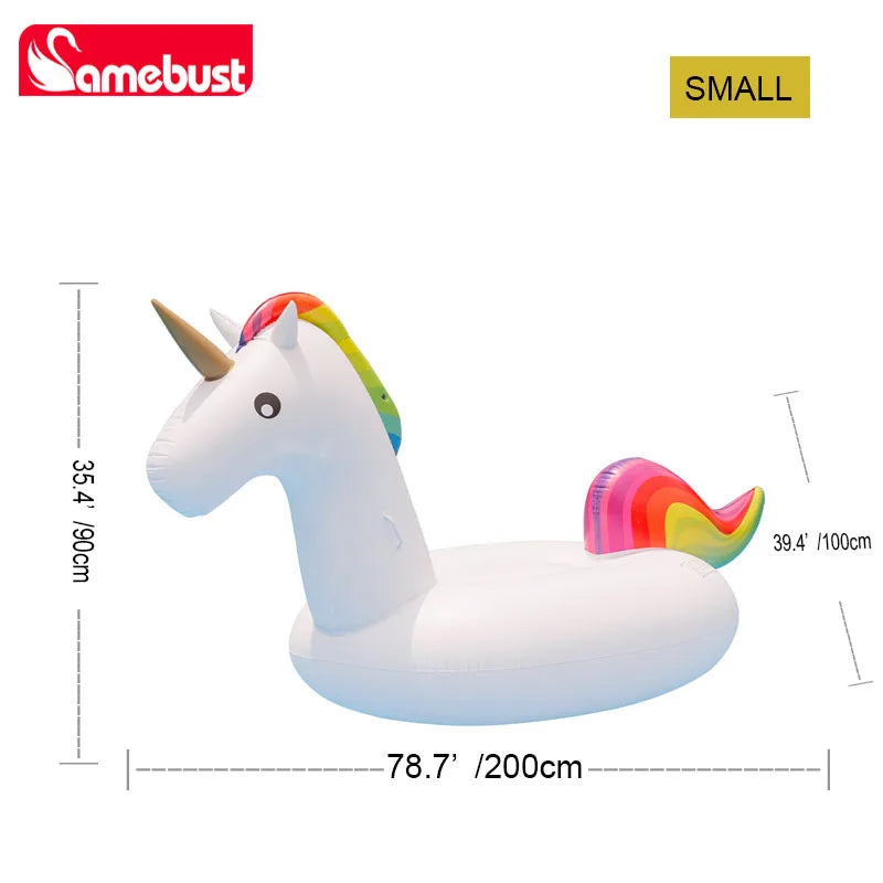 Bouée licorne gonflable géante – Flotteur piscine été adulte