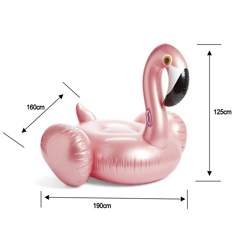Bouée Flamant Rose Géante – Flotteur piscine été pour adultes