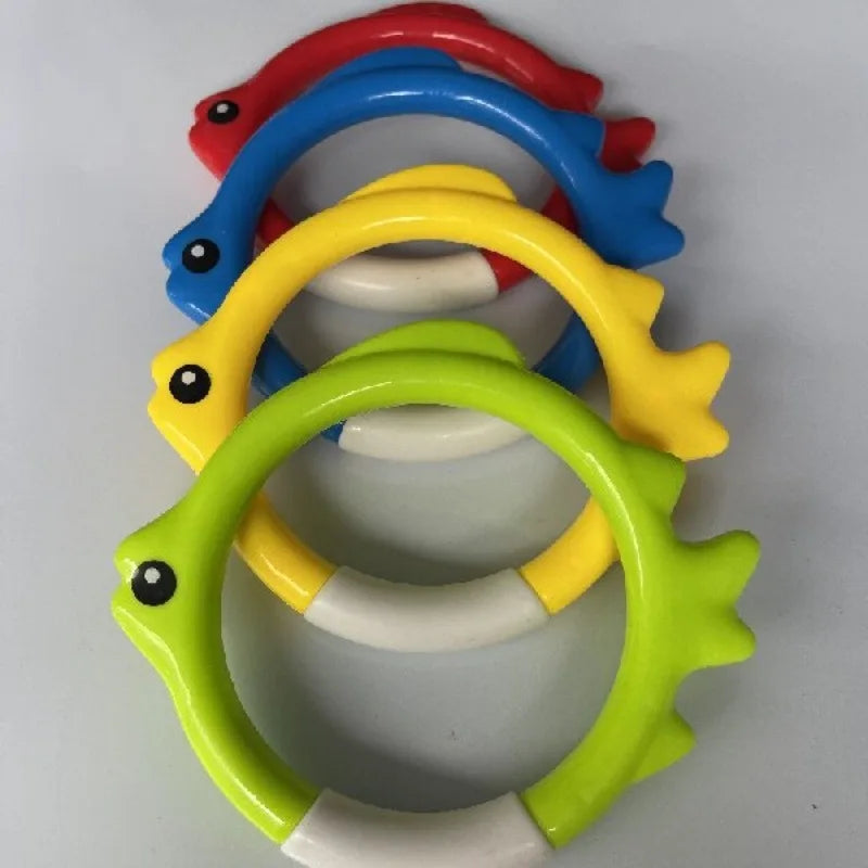 Anneaux de plongée piscine – Jeu aquatique enfants et adultes (lot de 4/8)