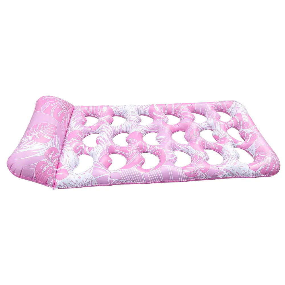 Matelas gonflable piscine 180x80cm avec appuie-tête – Flotteur PVC longue durée