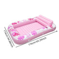 Matelas flottant gonflable tropical avec appuie-tête – Flotteur piscine adulte