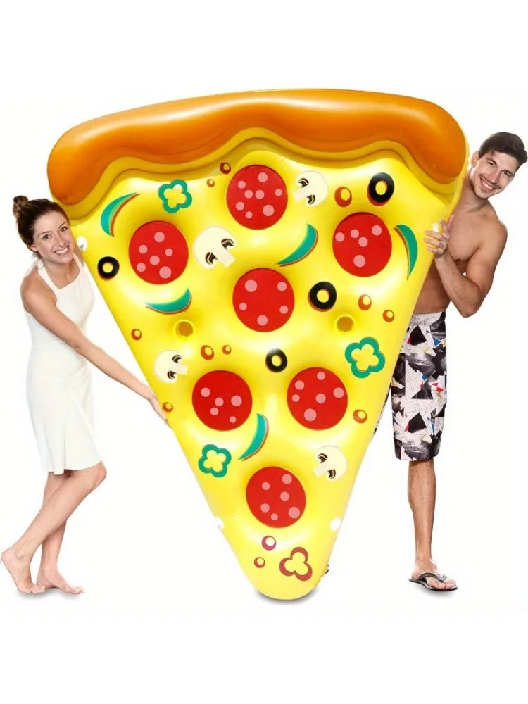 Bouée Pizza Géante Gonflable – Flotteur piscine fun adulte
