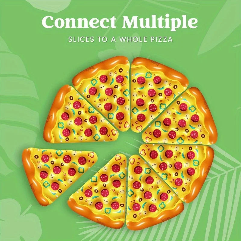 Bouée Pizza Géante Gonflable – Flotteur piscine fun adulte