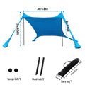 Tente de plage pop-up anti-UV – Abri soleil camping et piscine