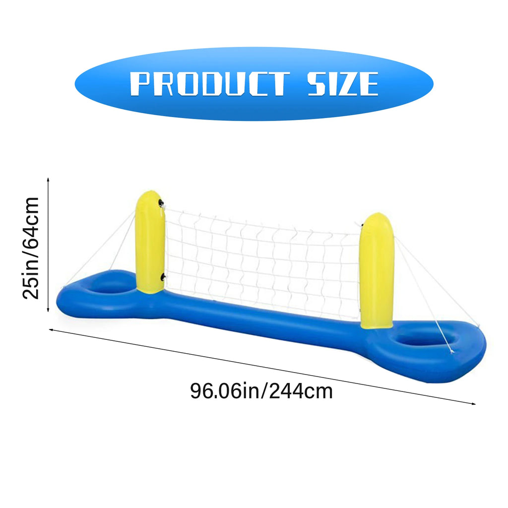 Filet de volley / basket gonflable pour piscine – Jeu aquatique famille