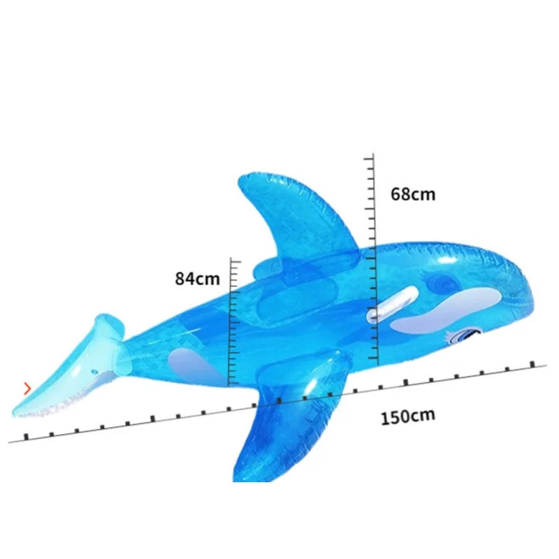 Bouée Orque Géante Gonflable – Flotteur piscine enfants et adultes